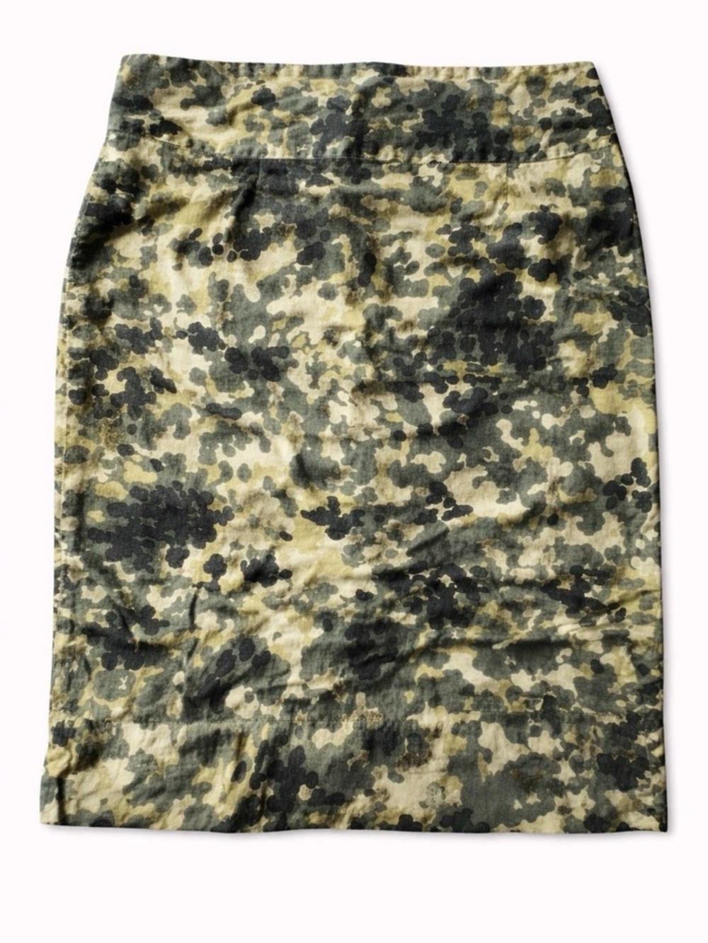 Grace Elements Camo Pencil Skirt - Green Multi